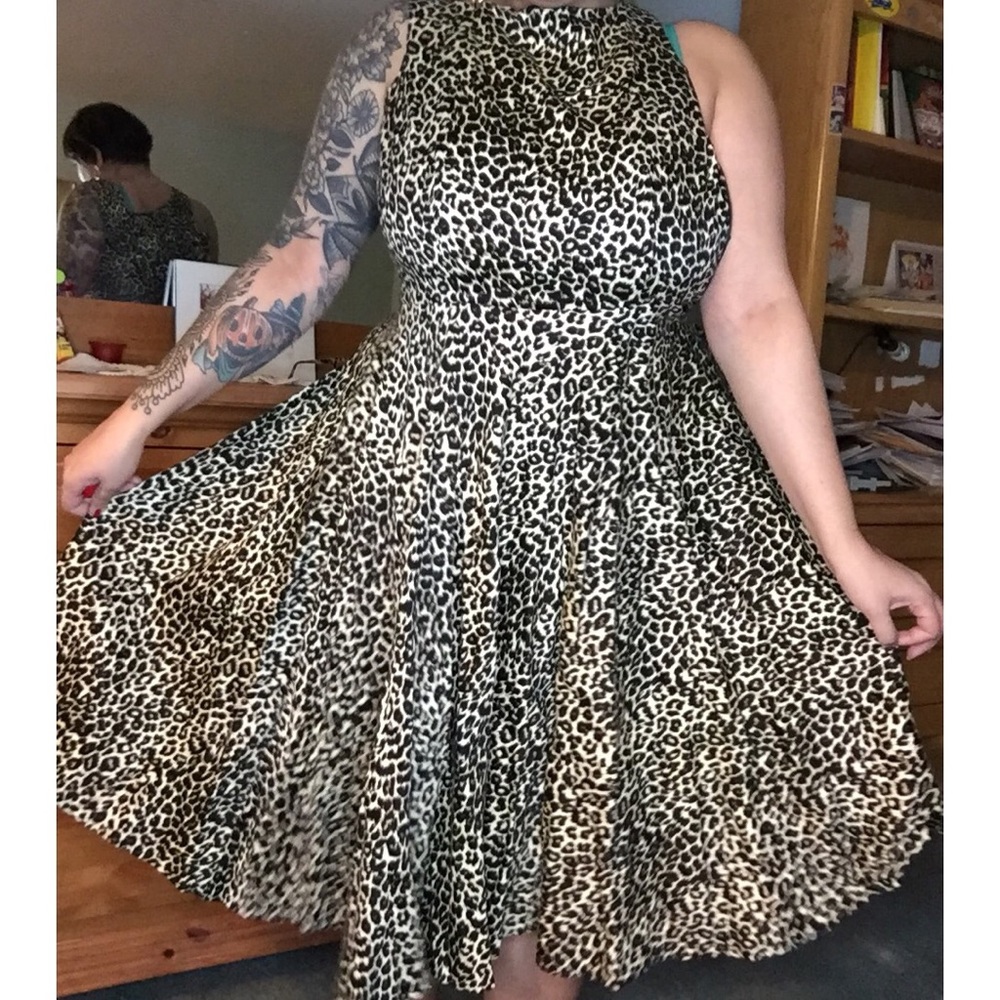 Queen of Holloway Audrey Pinup Leopard Dress